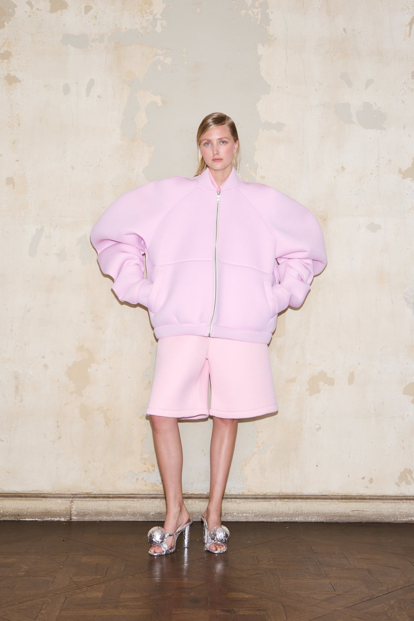 ASAKA BOMBER PINK + BEIGE
