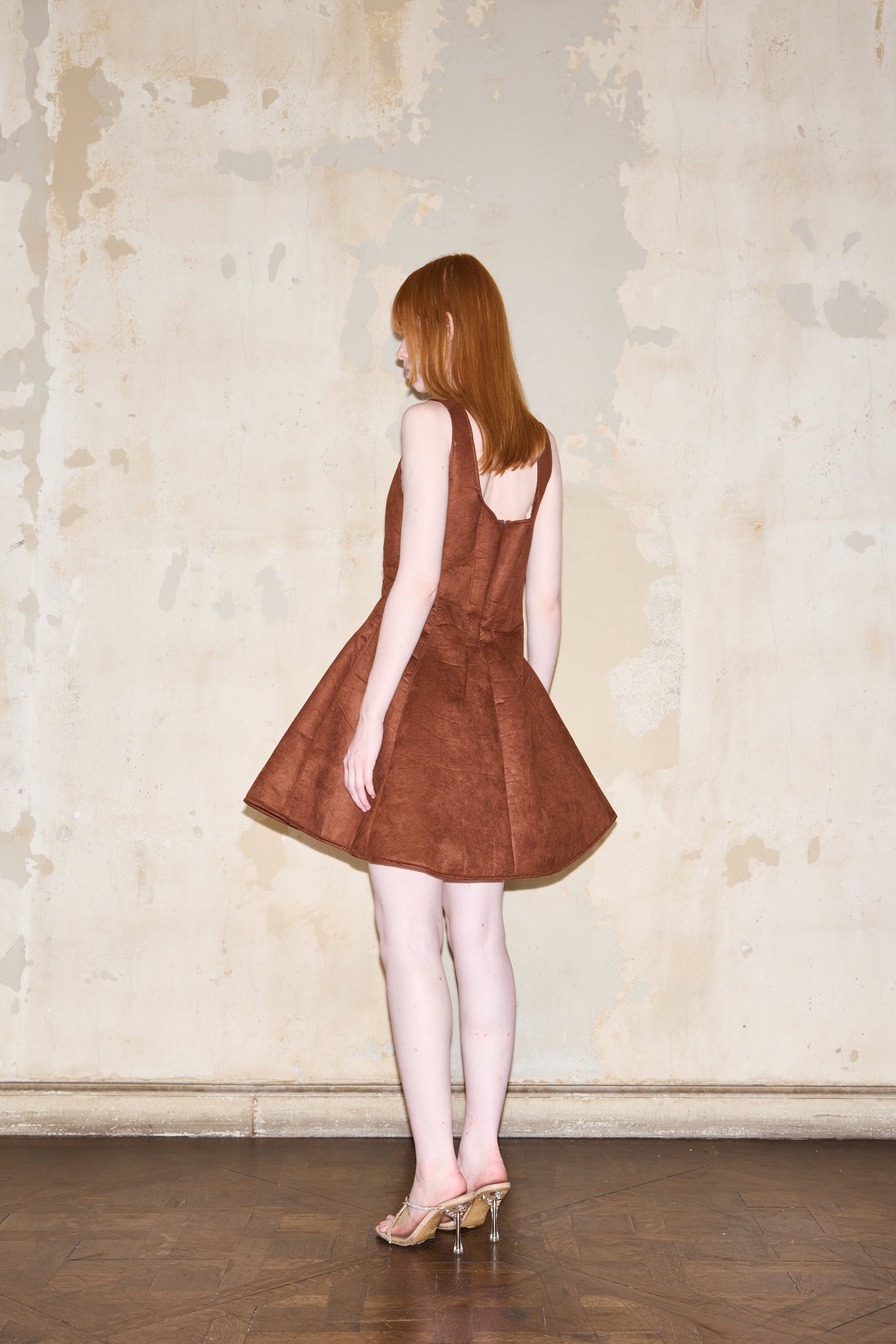 BURELA DRESS BROWN