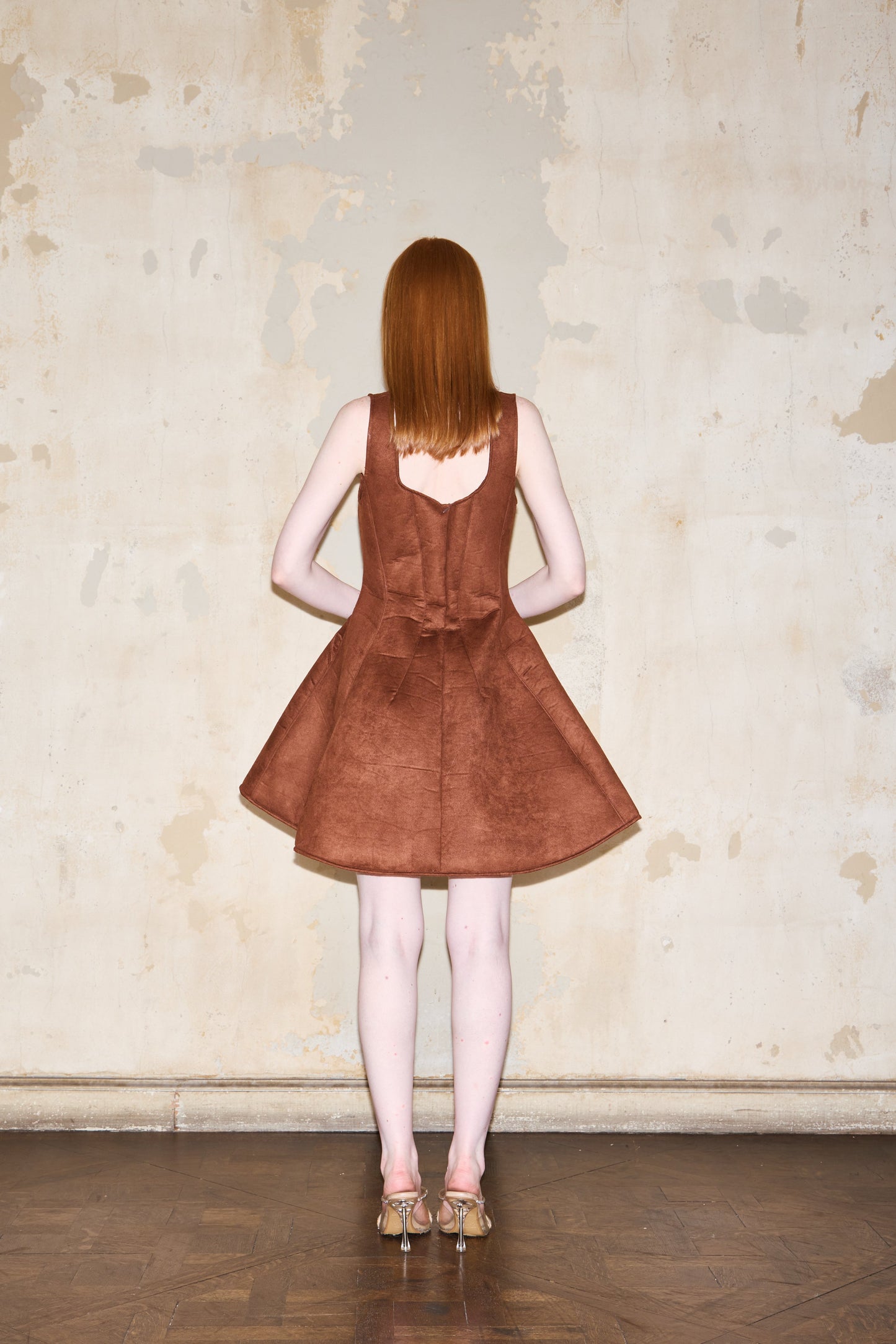 BURELA DRESS BROWN