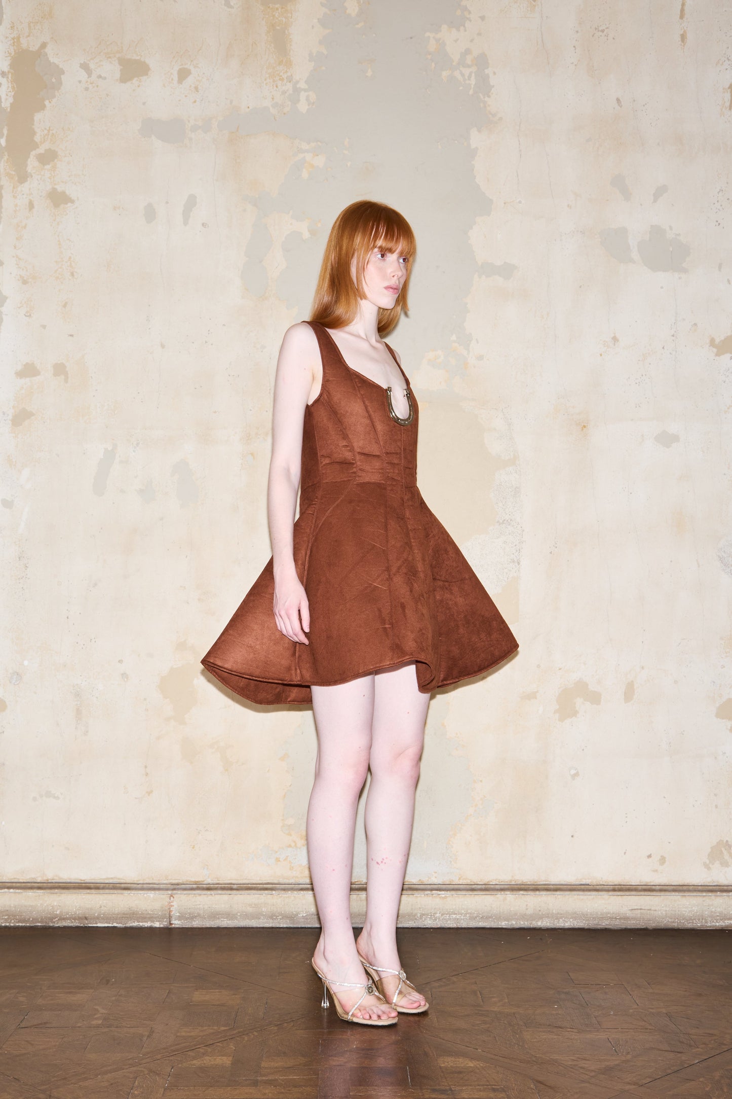 BURELA DRESS BROWN