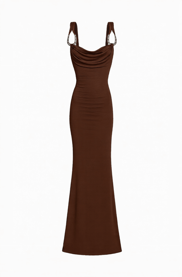IBERA DRESS CHOCOLATE