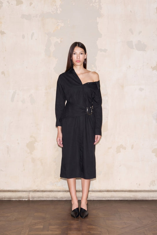 CAMISERO DRESS BLACK