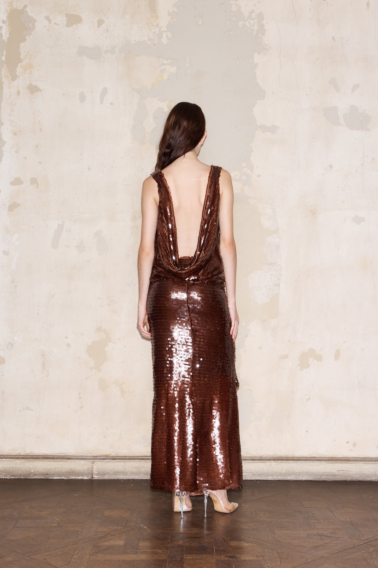TISCORNIA TOP BROWN