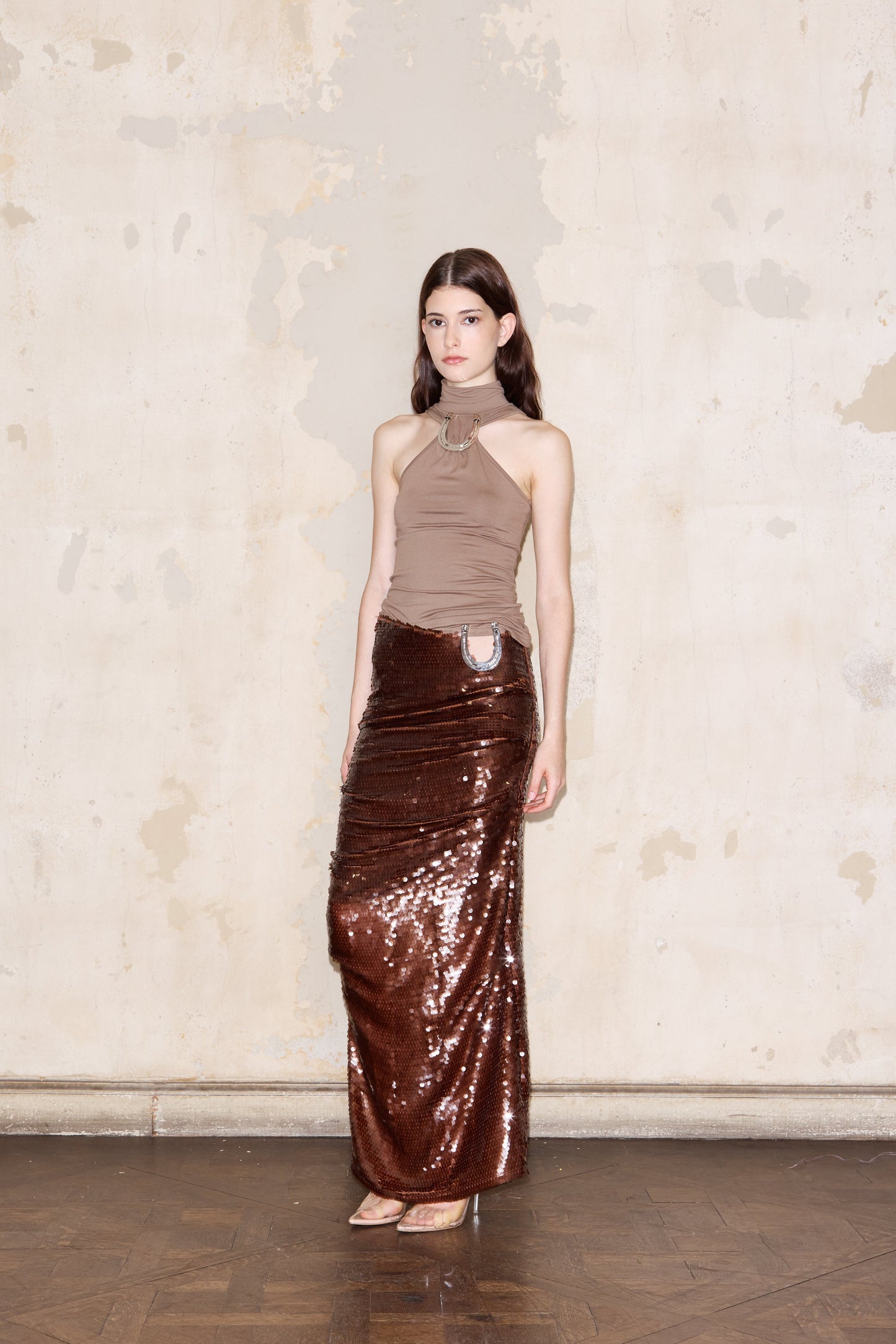 FAMATINA SKIRT COFFEE
