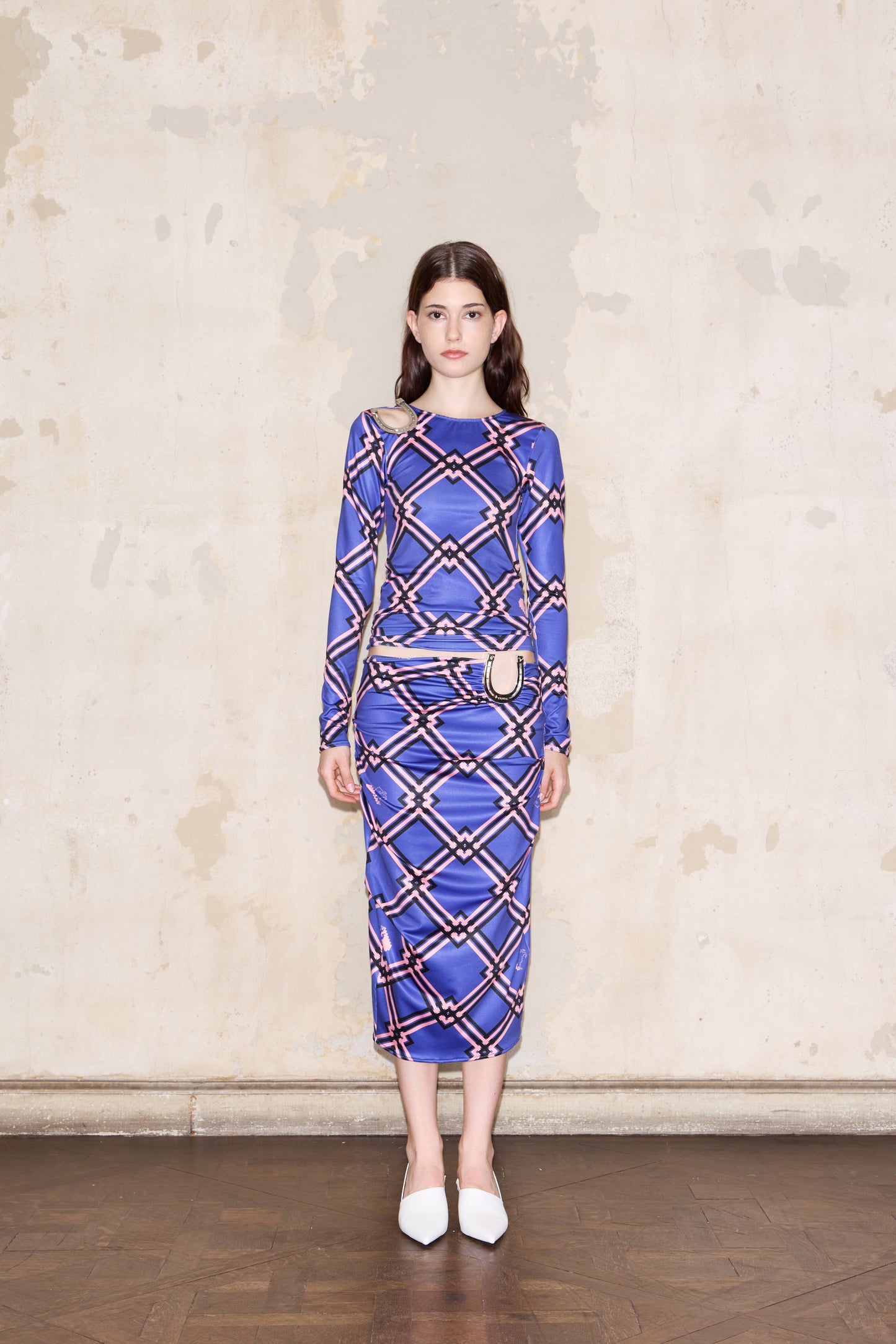 TOSCANA T-SHIRT PRINT BLUE
