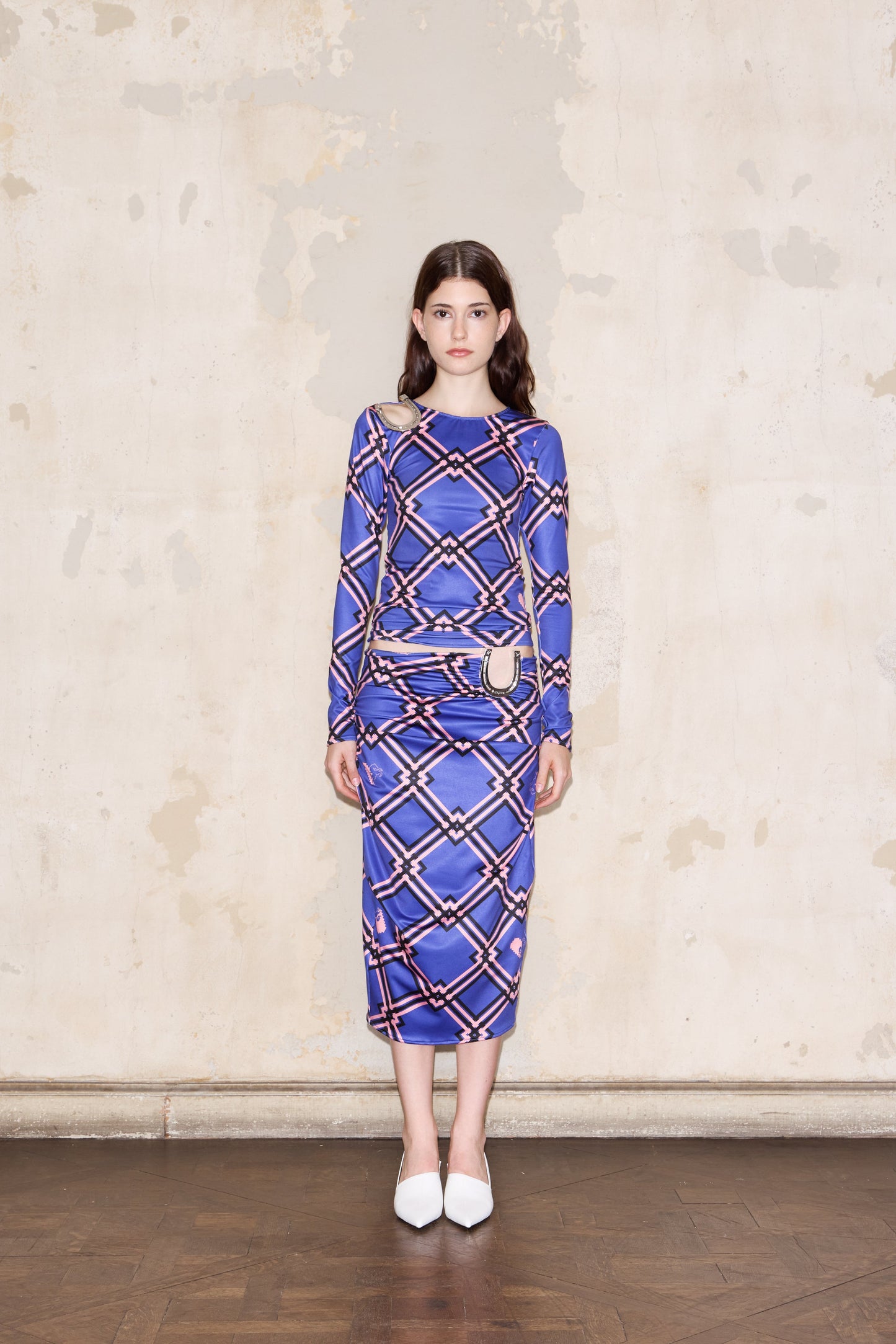 TOSCANA T-SHIRT PRINT BLUE