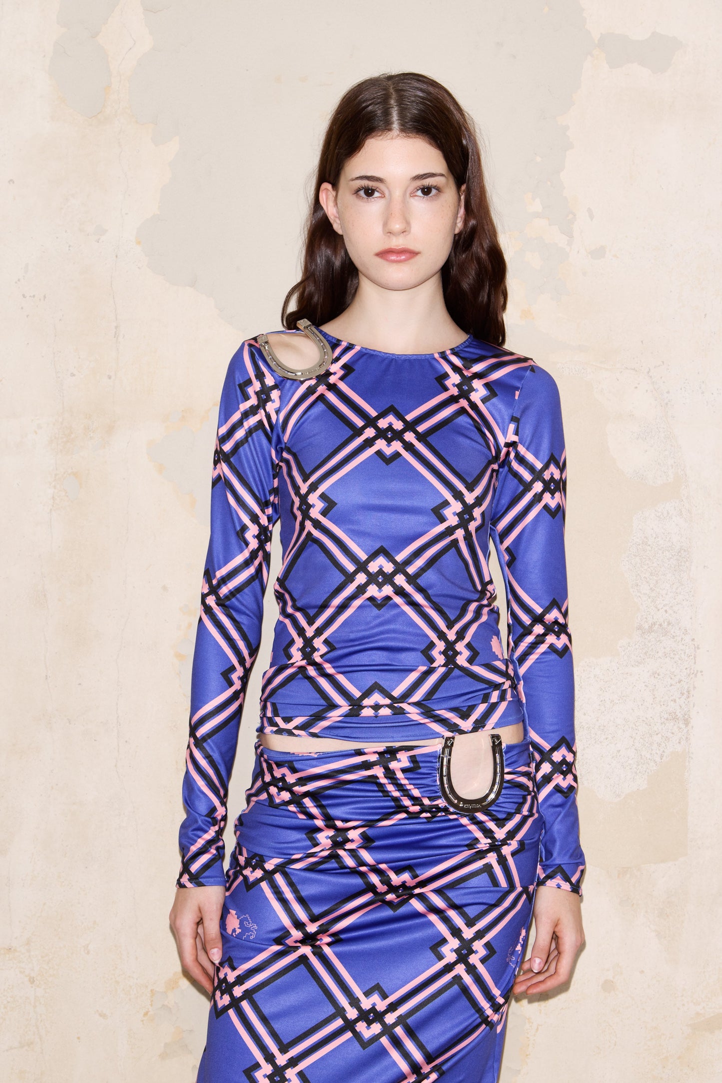 TOSCANA T-SHIRT PRINT BLUE