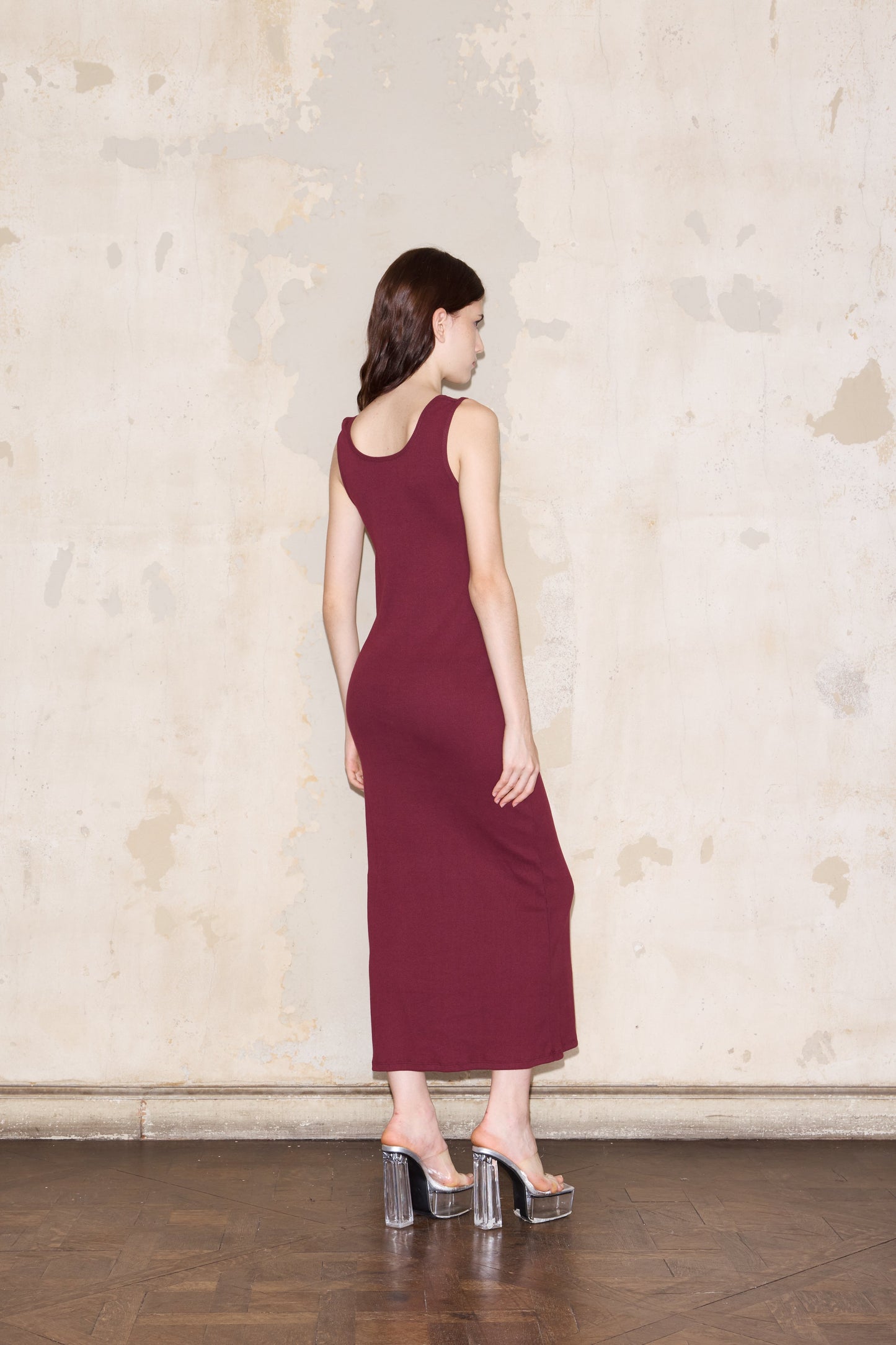 TERRERO DRESS BORDEAUX