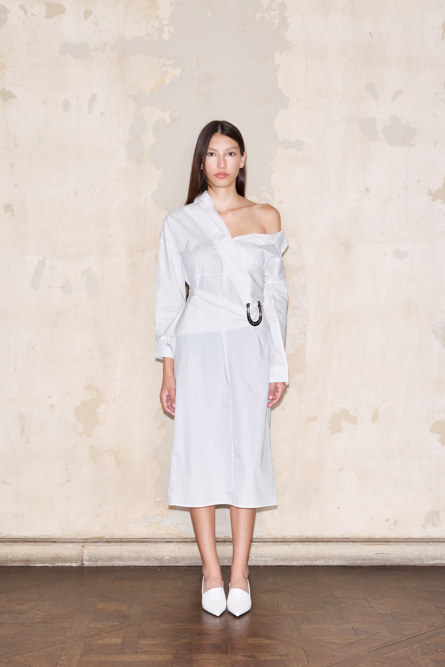 CAMISERO DRESS WHITE