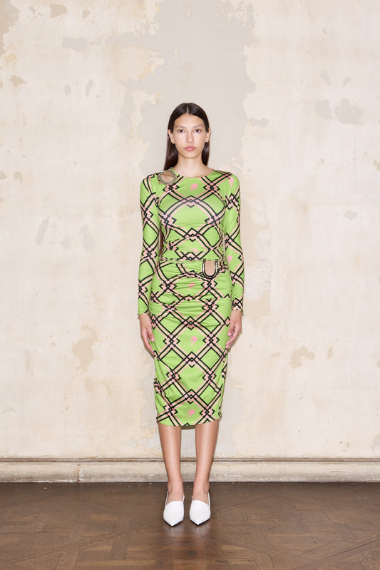 TOSCANA T-SHIRT PRINT GREEN