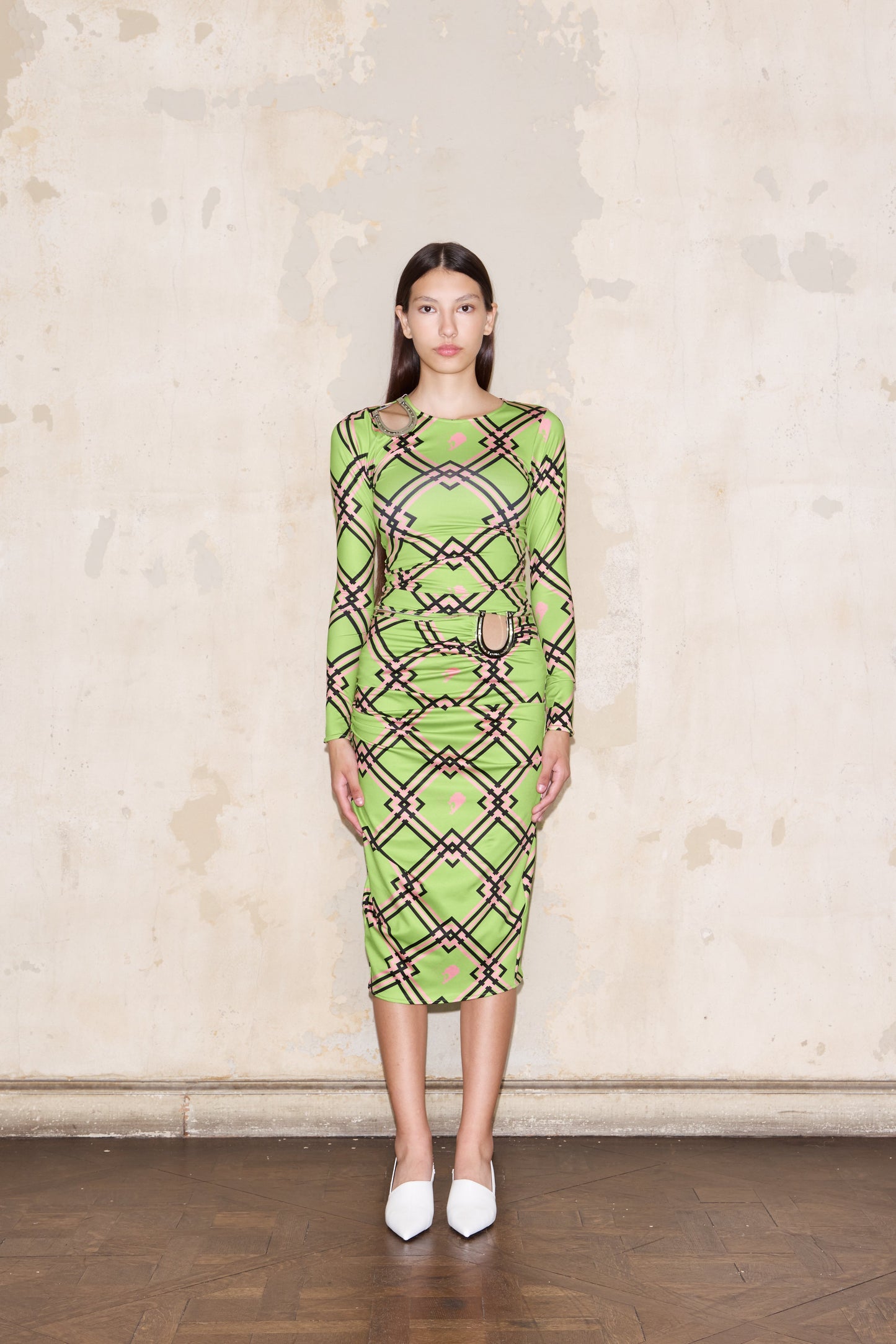 HELGUERA SKIRT PRINT GREEN