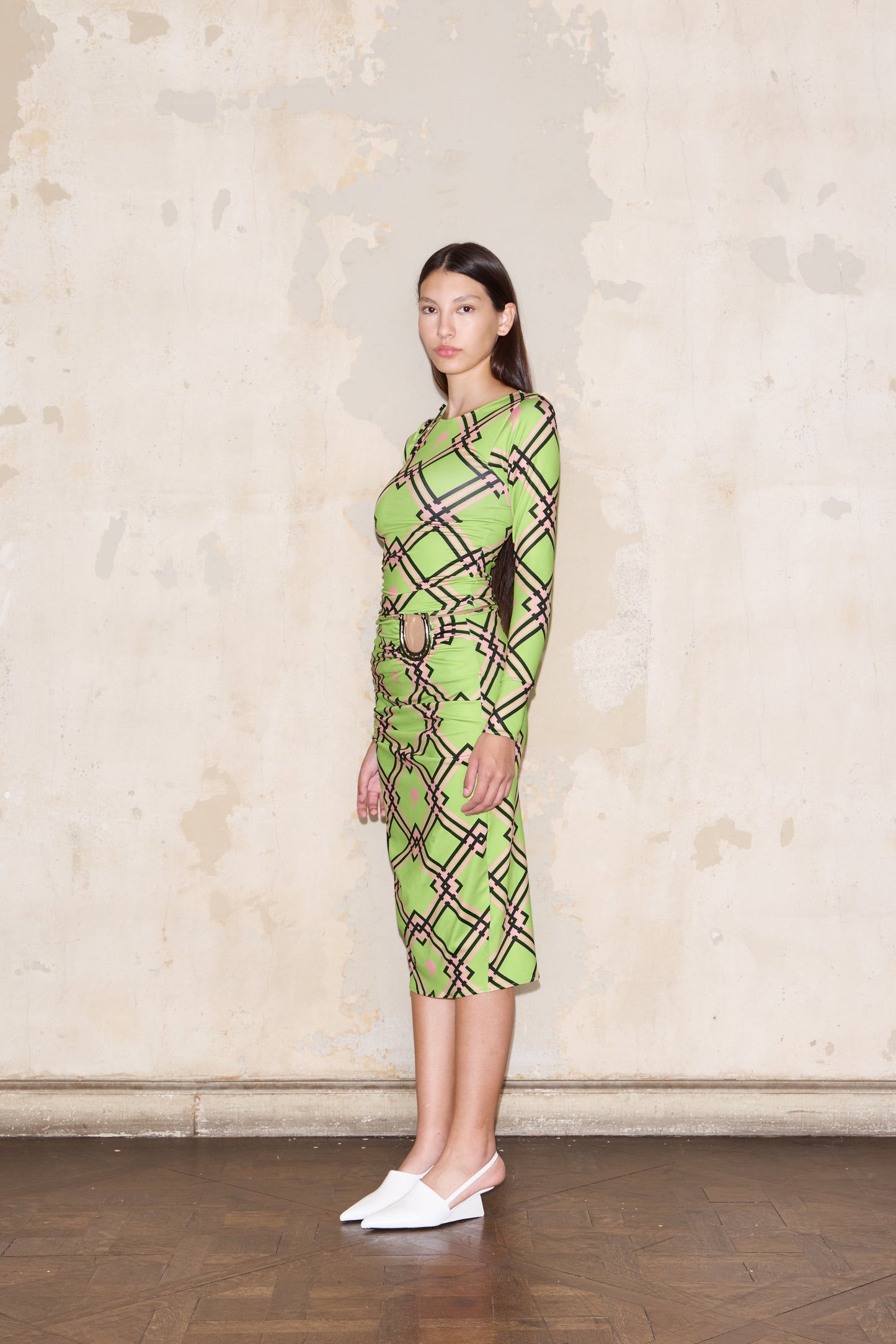 HELGUERA SKIRT PRINT GREEN