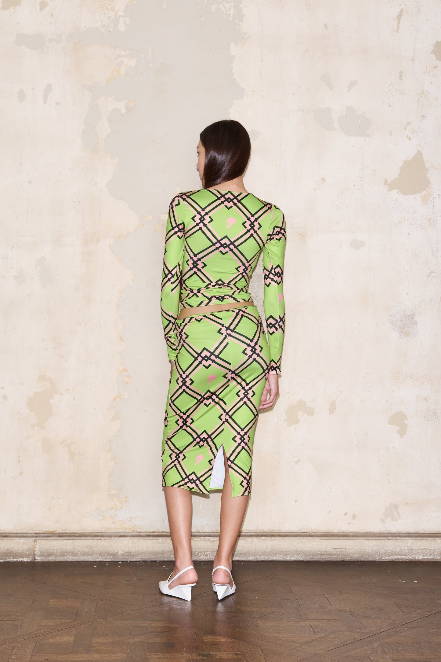 TOSCANA T-SHIRT PRINT GREEN