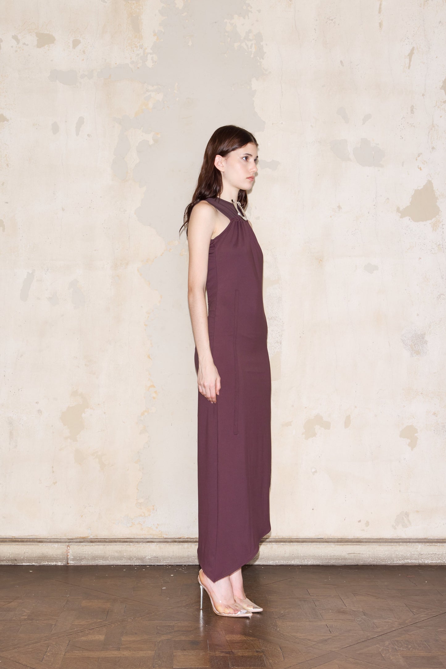 ROMULO DRESS BORDEAUX