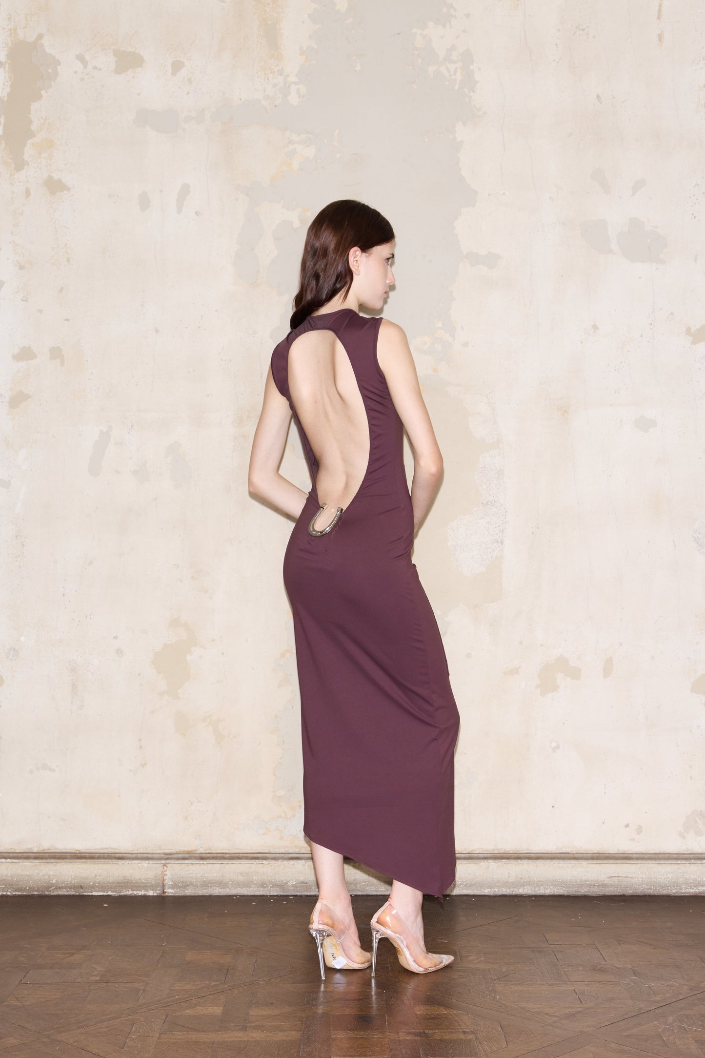 ROMULO DRESS BORDEAUX