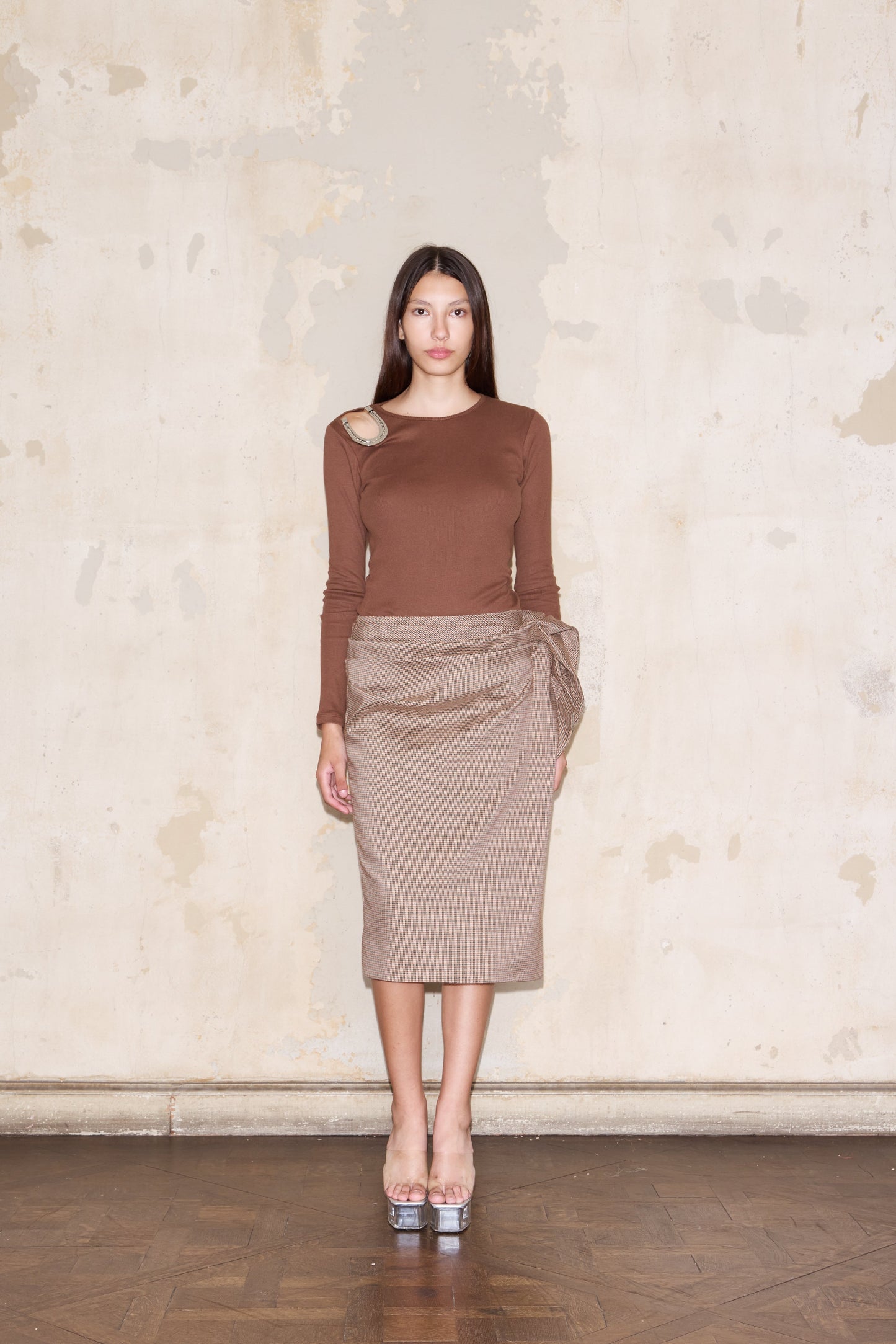 TOSCANA T-SHIRT BROWN