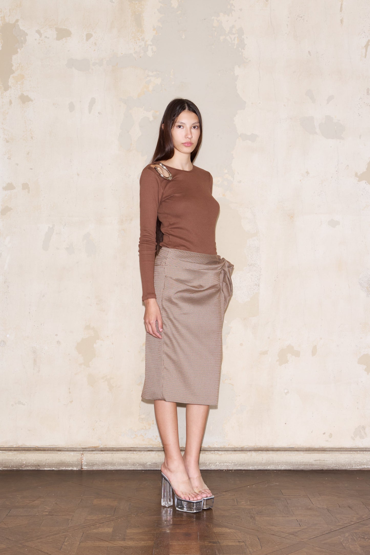 TOSCANA T-SHIRT BROWN