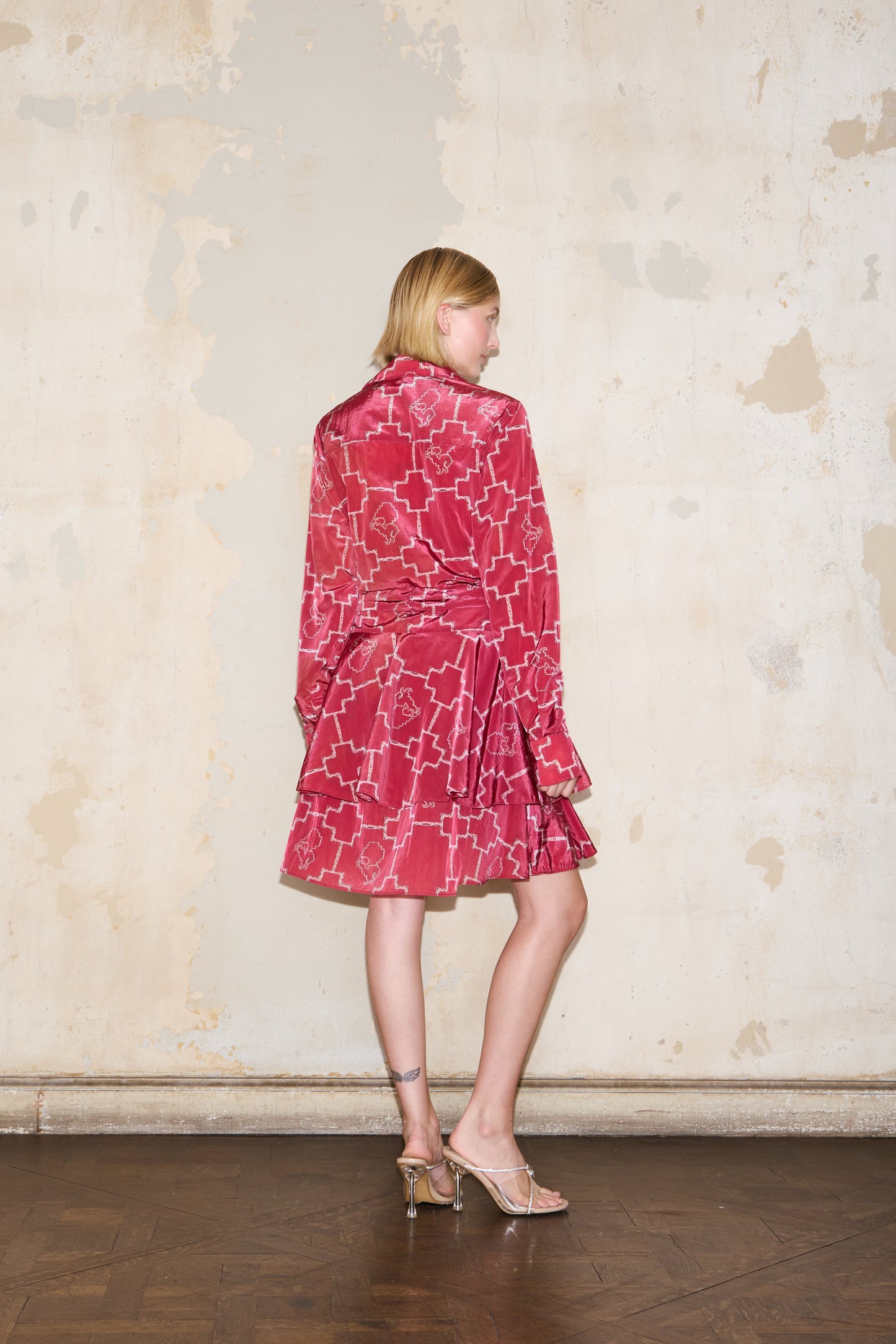 DUPUY DRESS PRINT RED