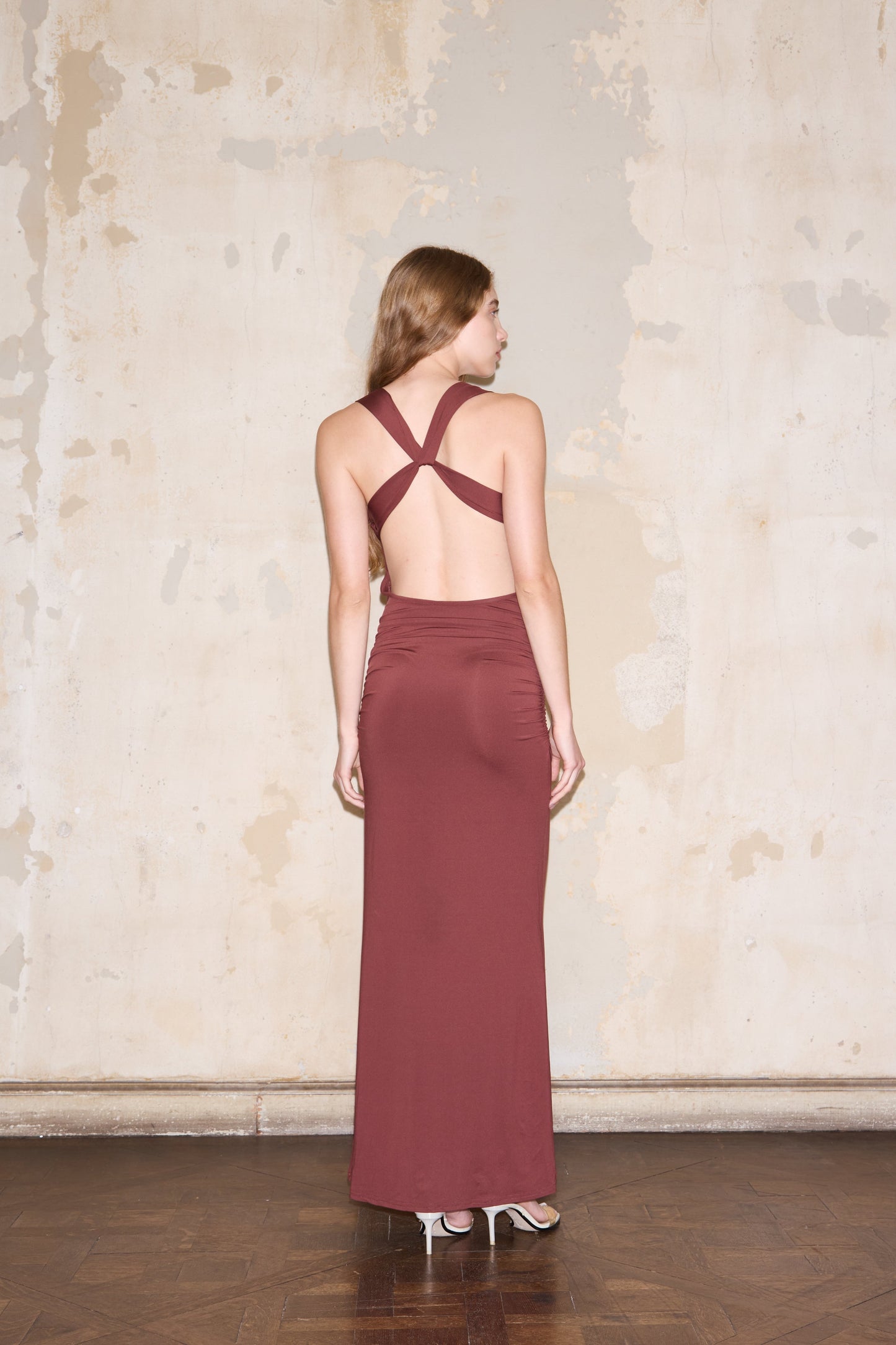 IBERA DRESS CHOCOLATE