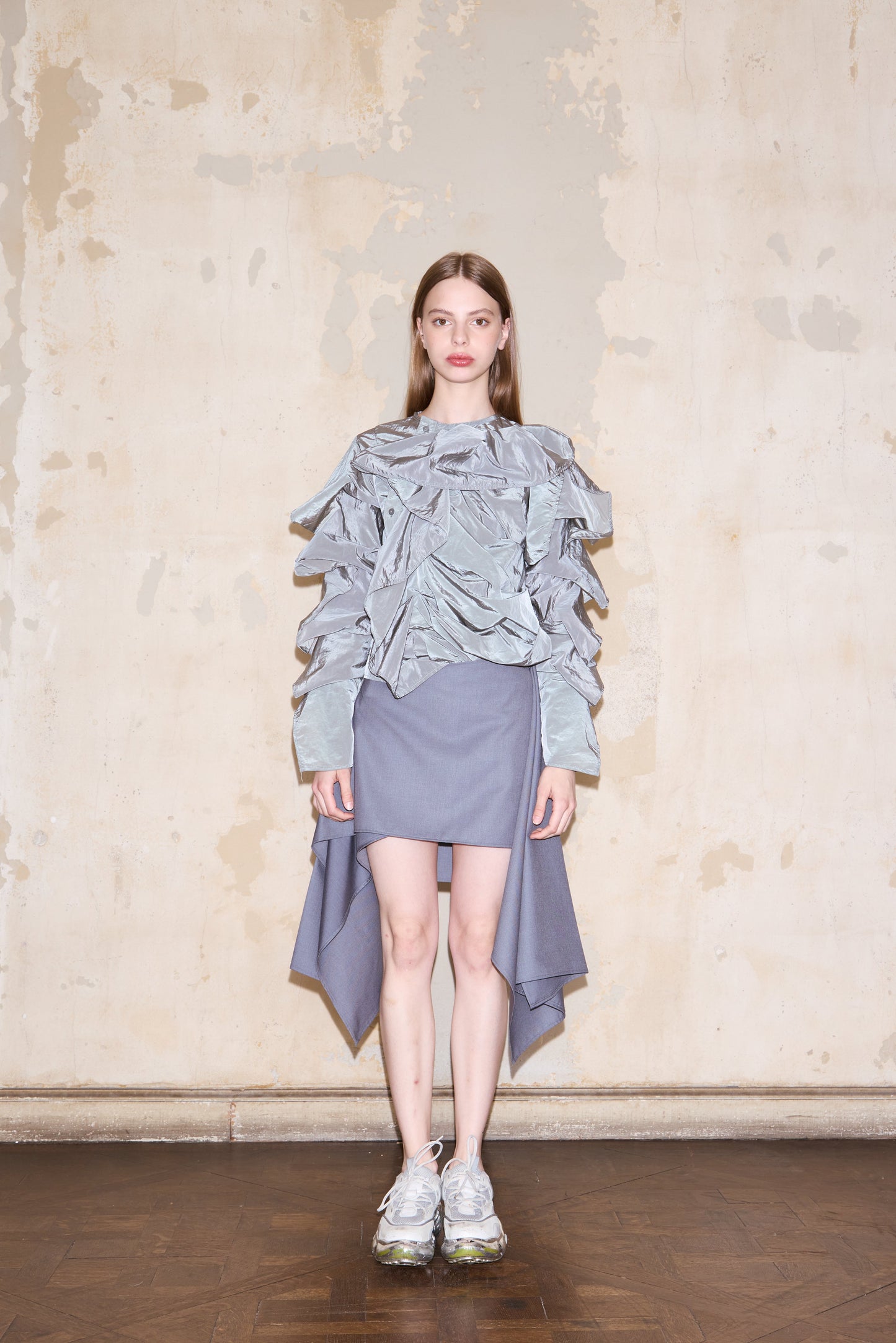 FINOCHIETTO SKIRT GREY