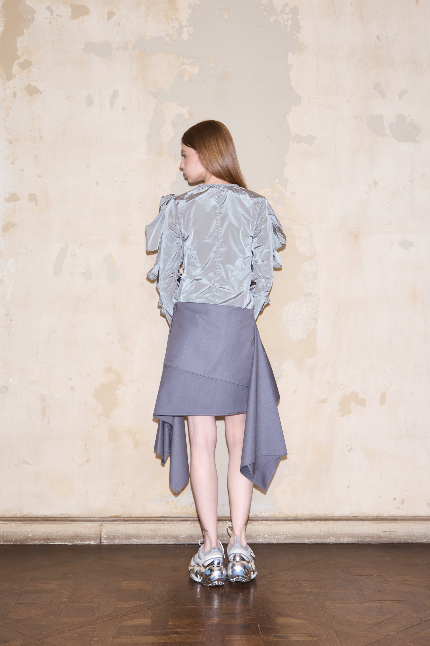 FINOCHIETTO SKIRT GREY