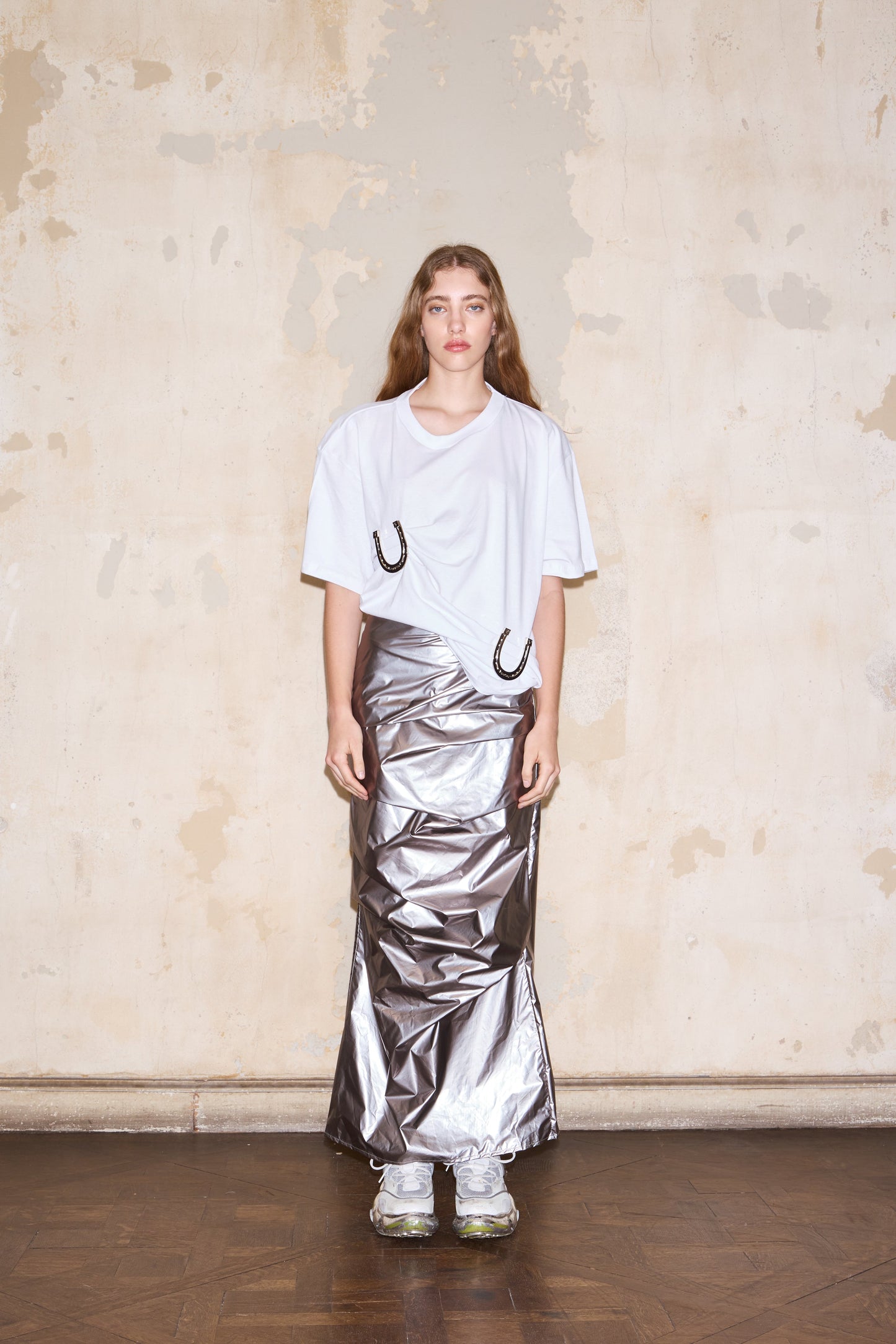 FAMATINA SKIRT SILVER