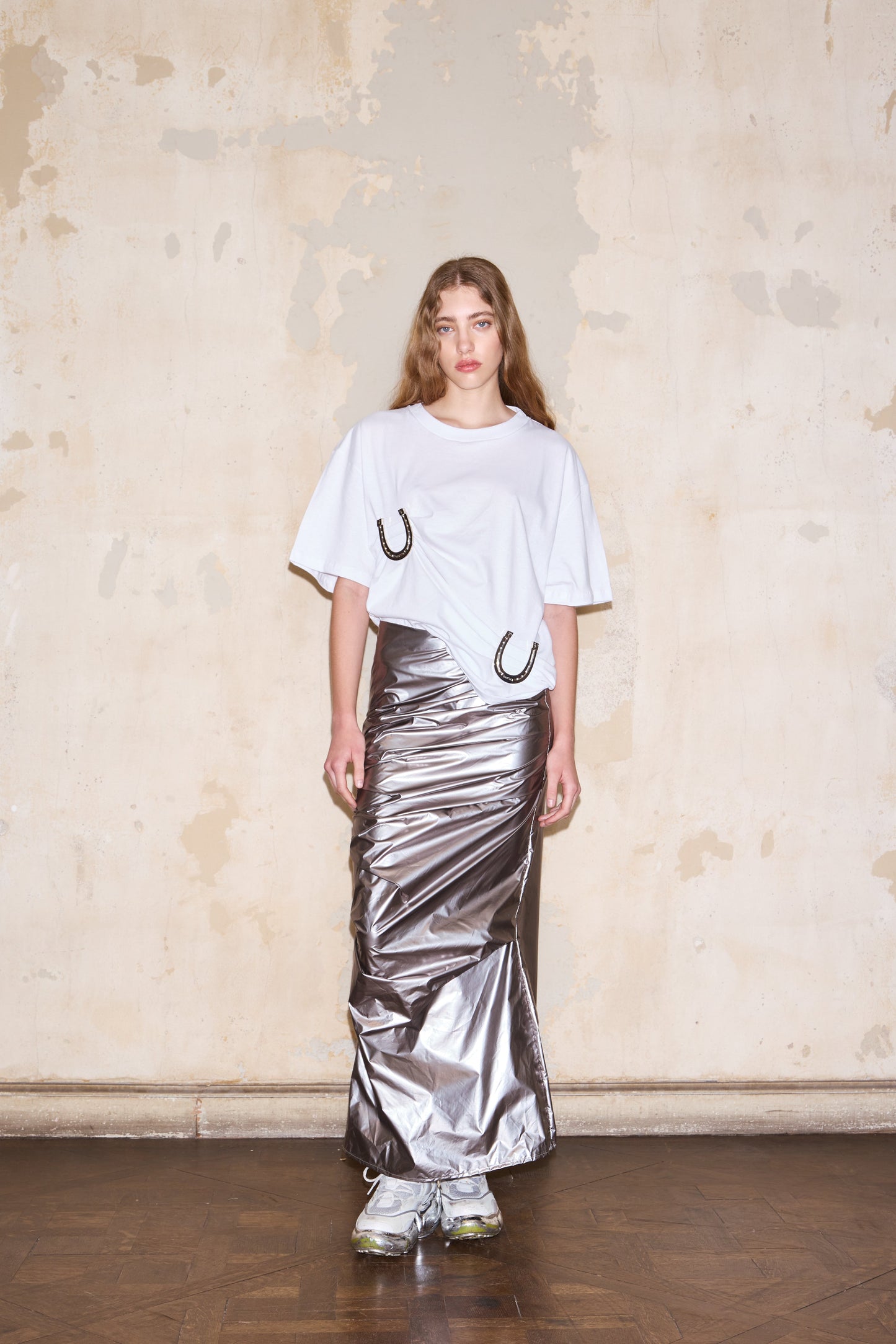 FAMATINA SKIRT SILVER