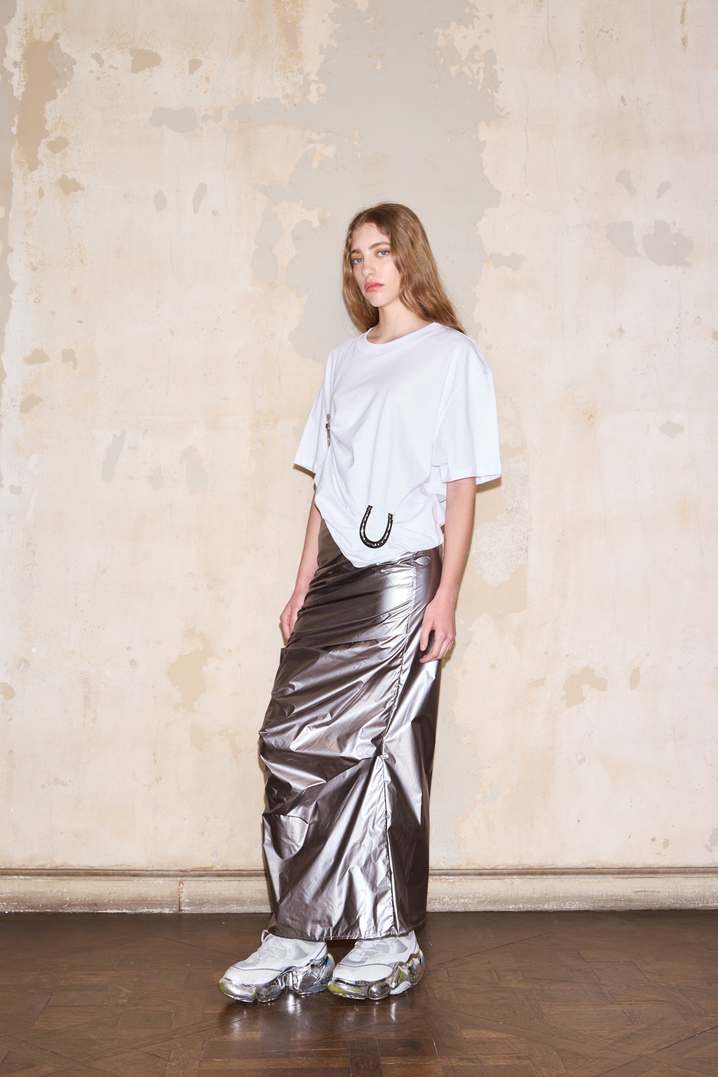 FAMATINA SKIRT SILVER