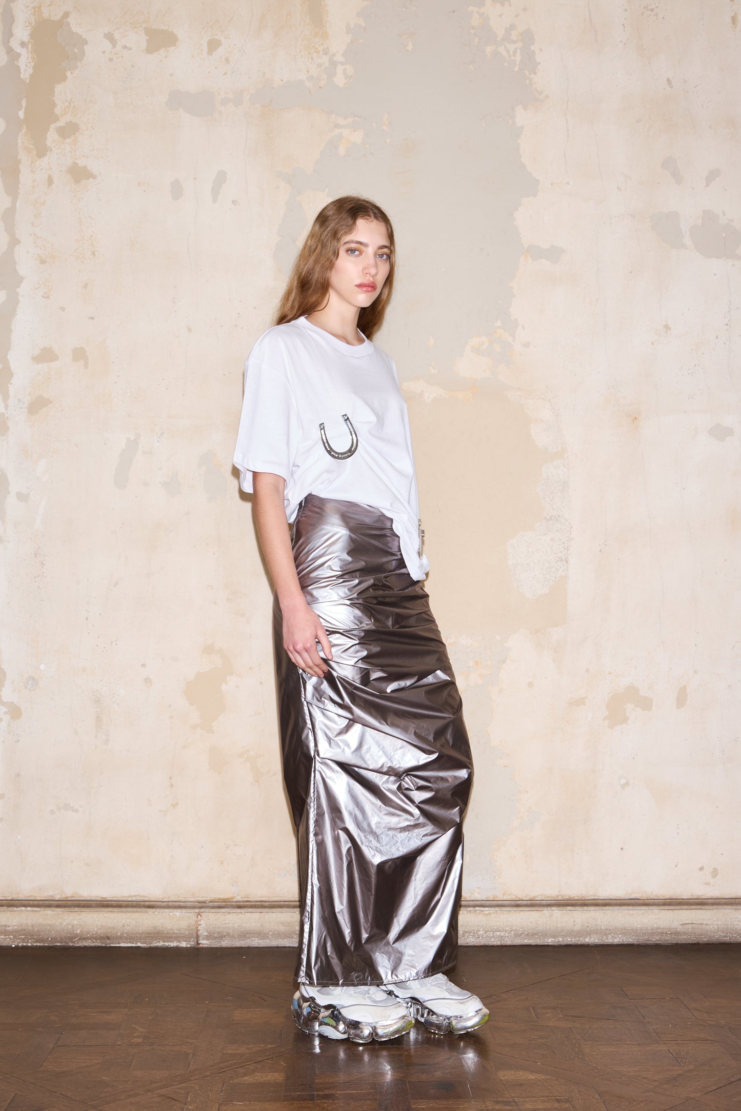 FAMATINA SKIRT SILVER