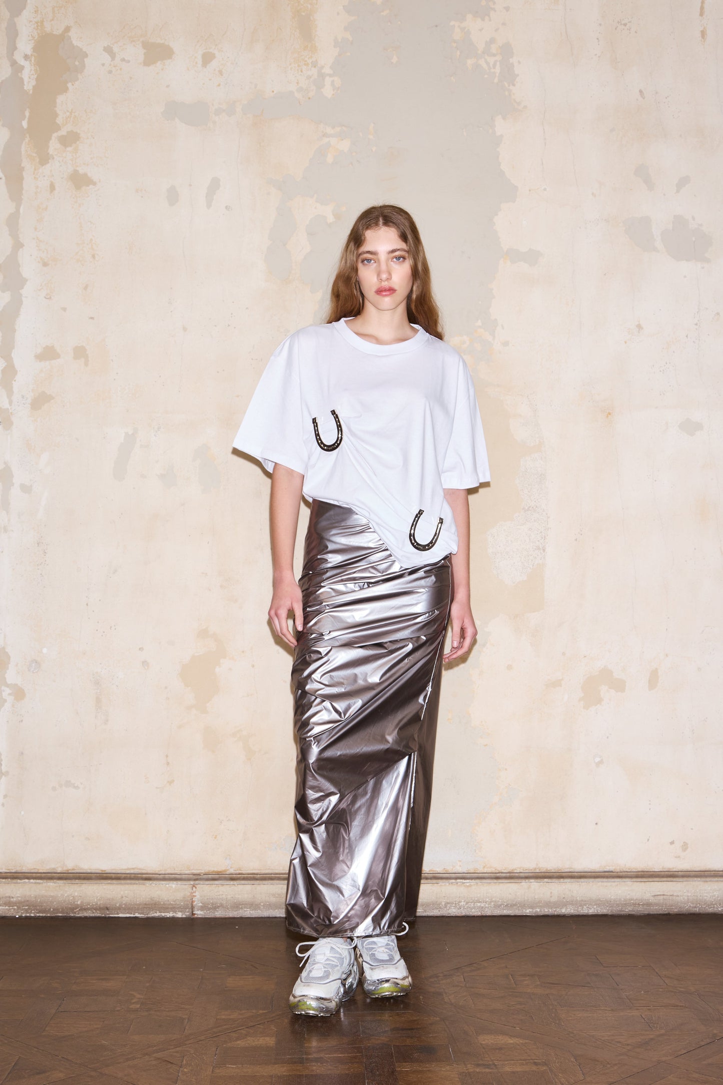 FAMATINA SKIRT SILVER