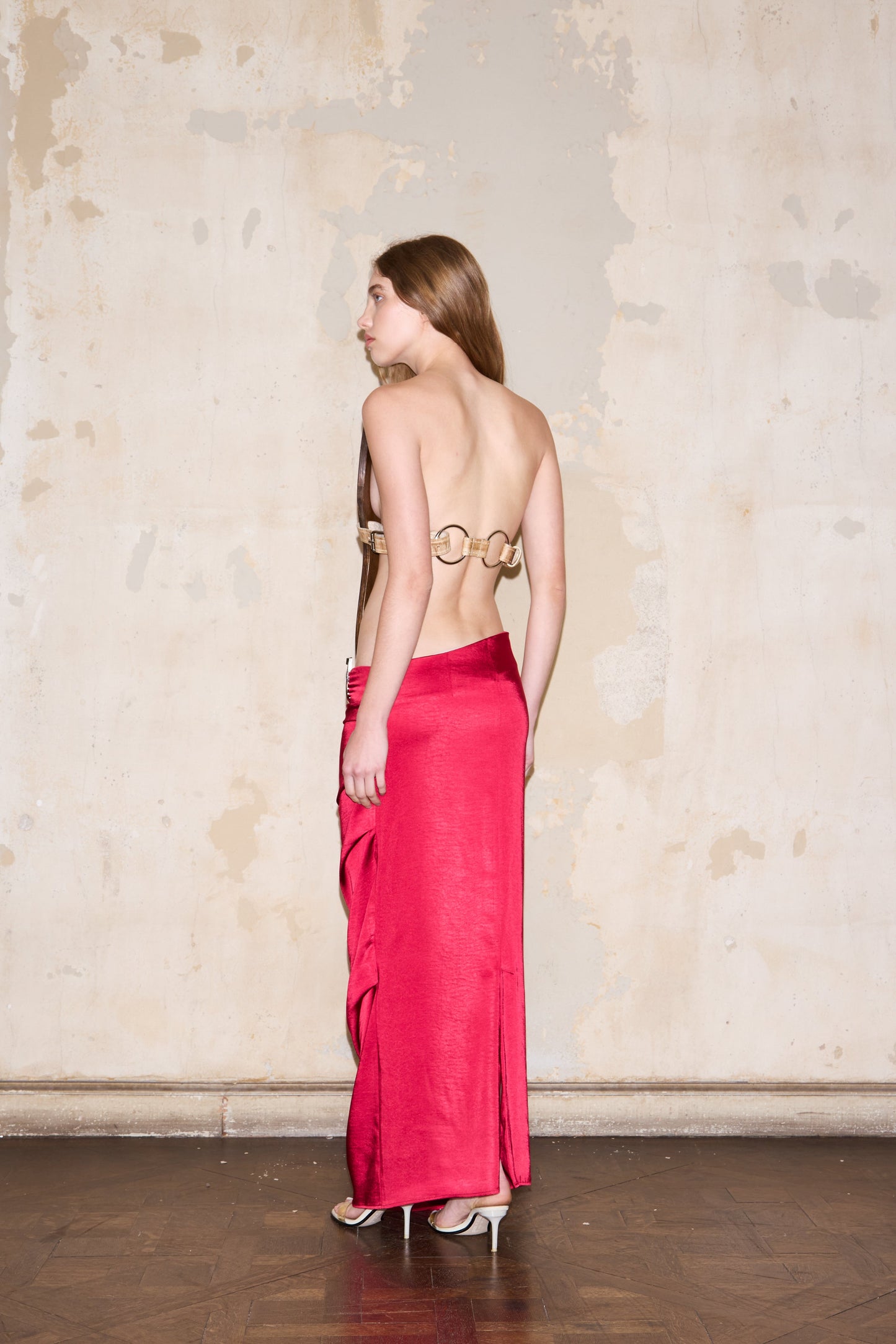 FAMATINA SKIRT BORDEAUX