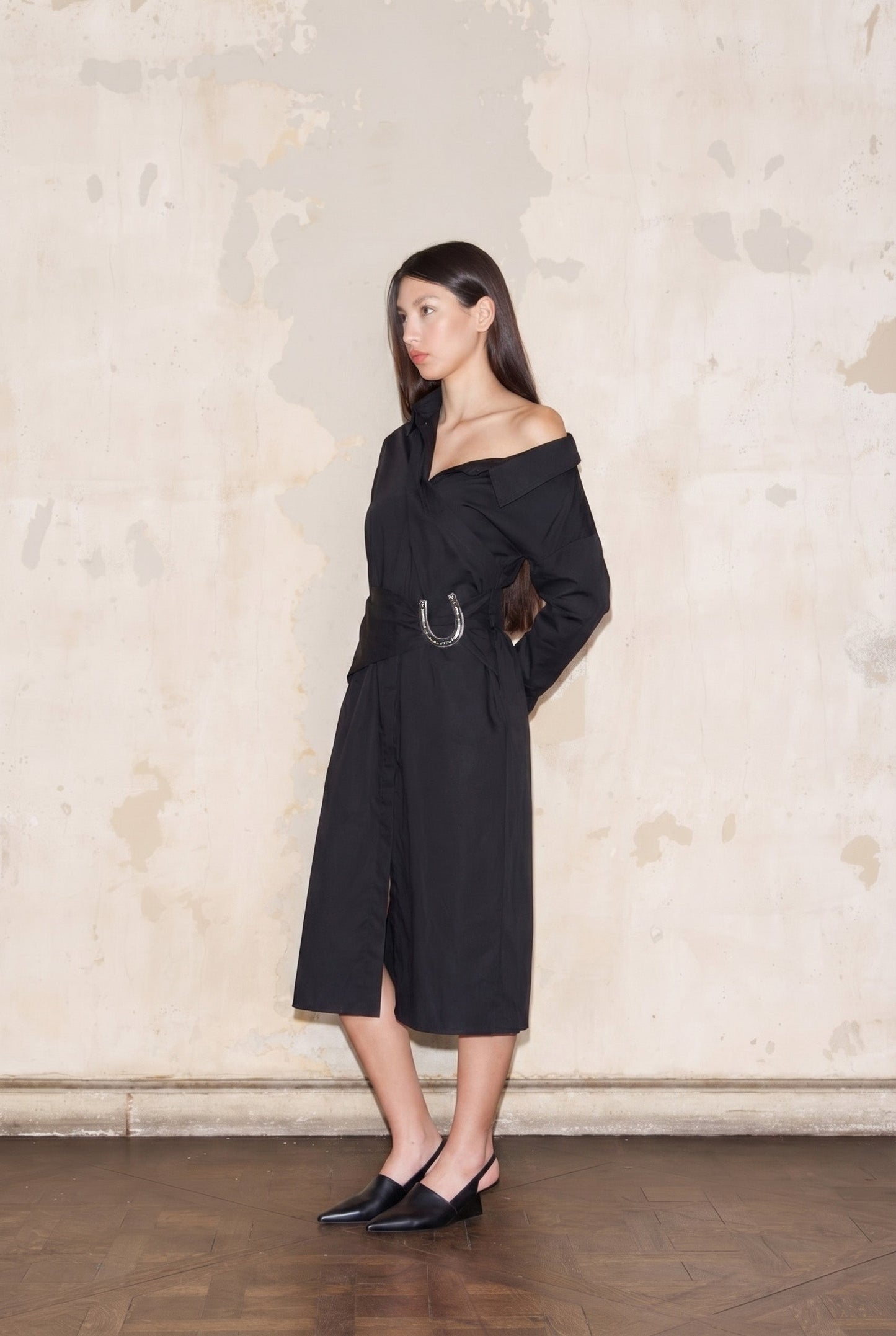 CAMISERO DRESS BLACK