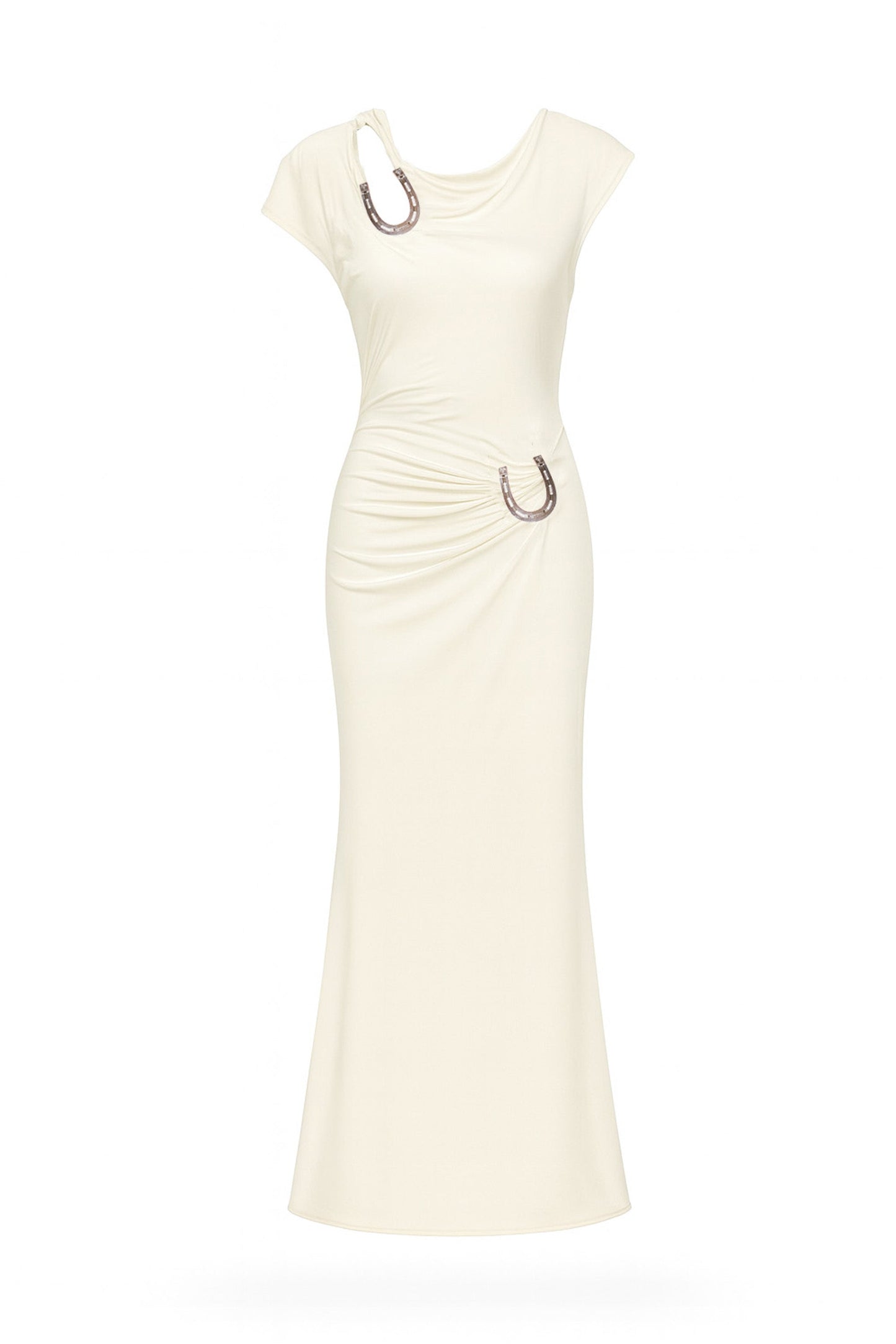DEVOTO DRESS OFF WHITE