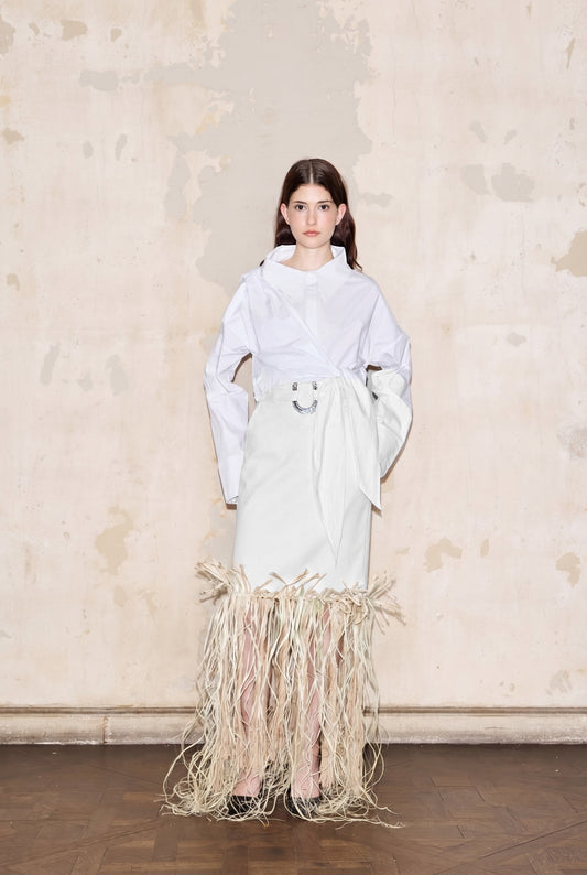 FERRE SKIRT OFF-WHITE