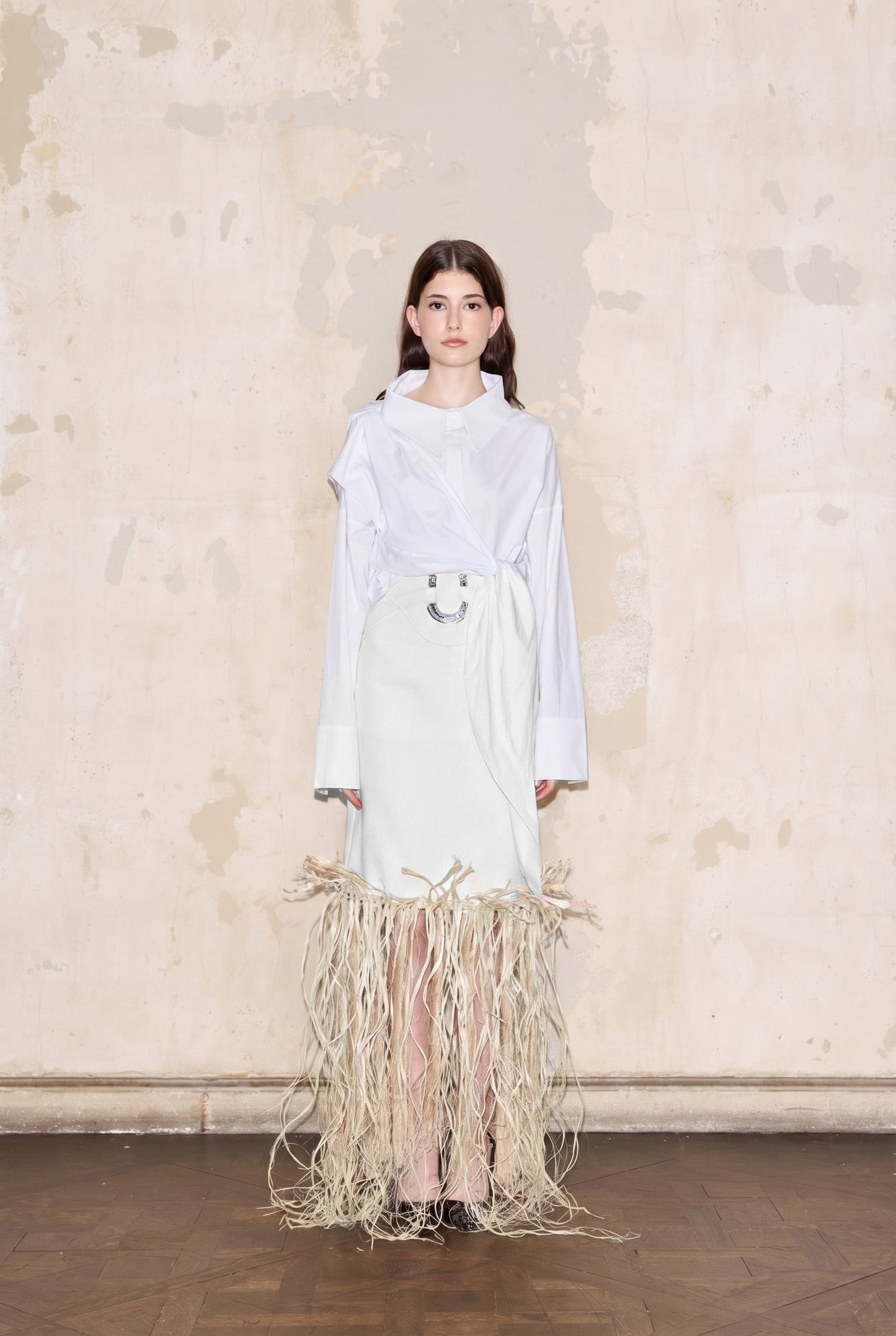 FERRE SKIRT OFF-WHITE