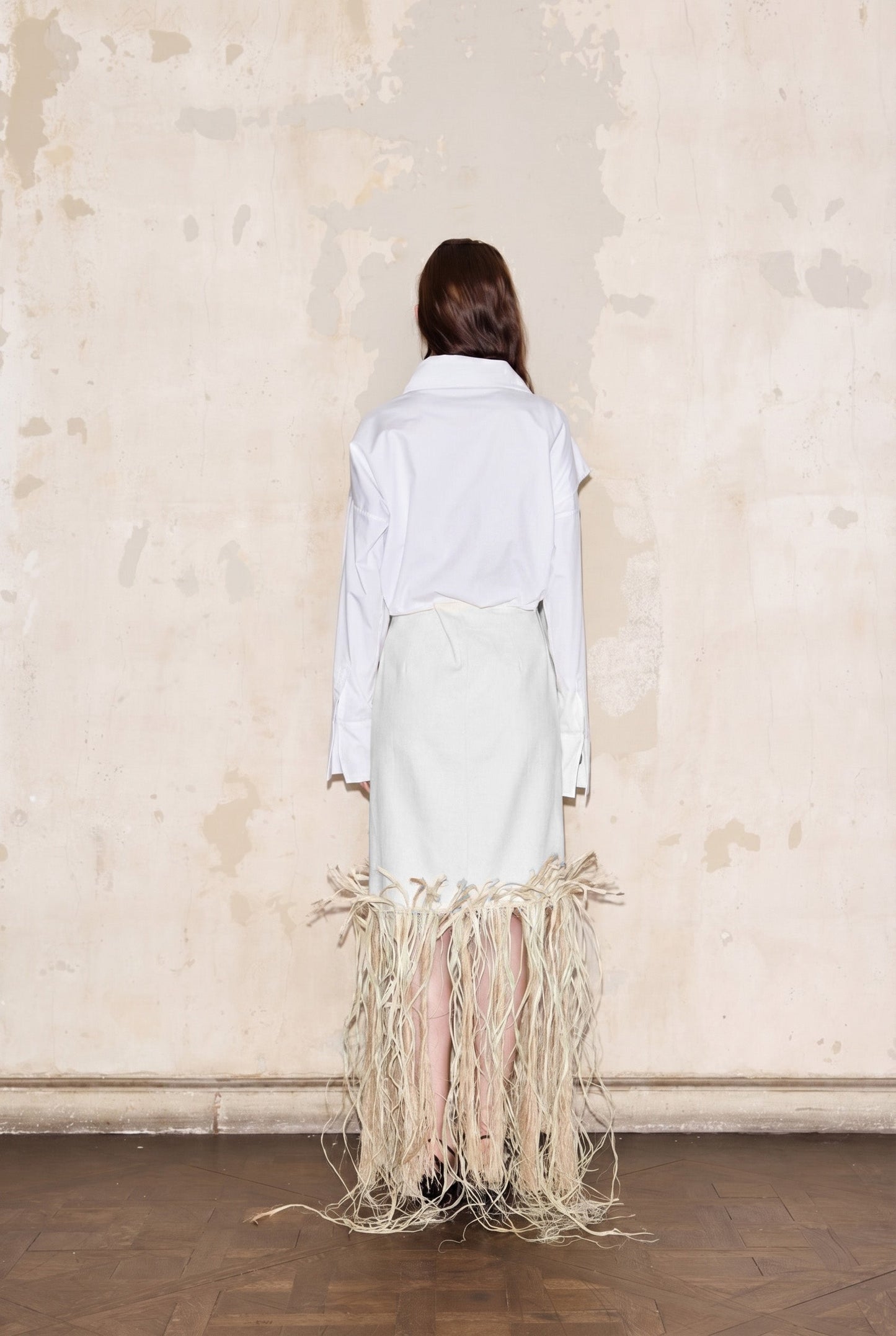 FERRE SKIRT OFF-WHITE