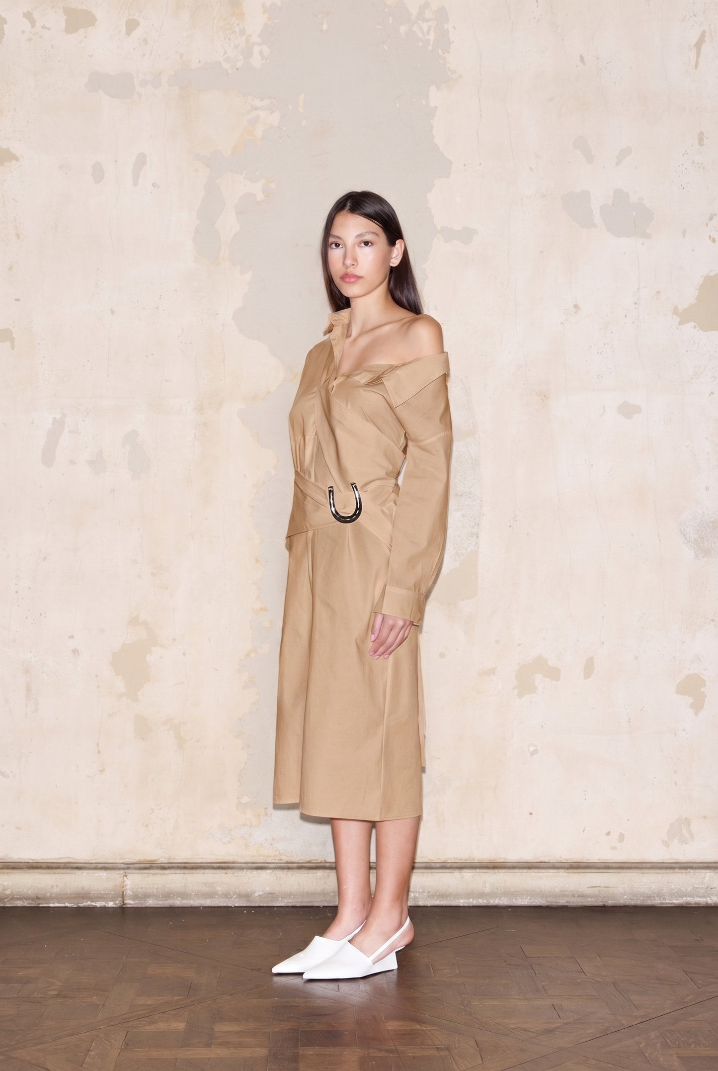 CAMISERO DRESS BEIGE