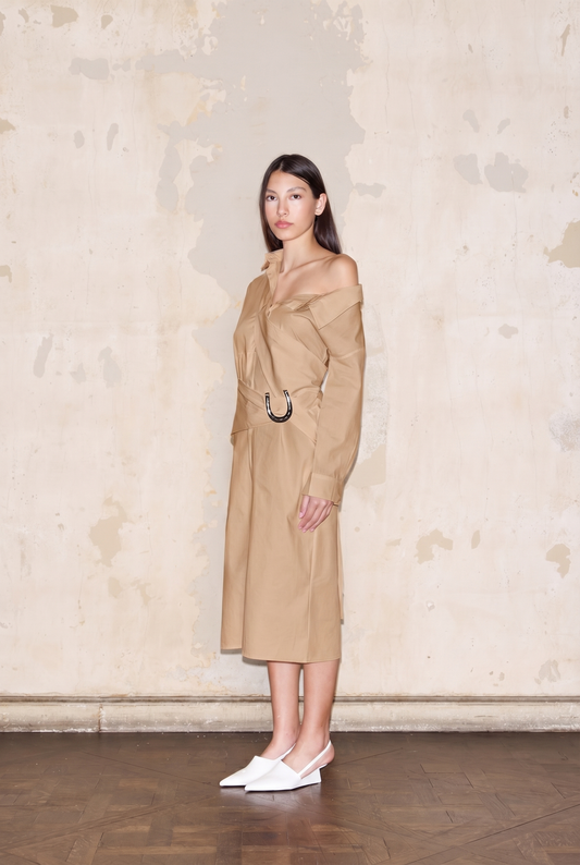 CAMISERO DRESS BEIGE