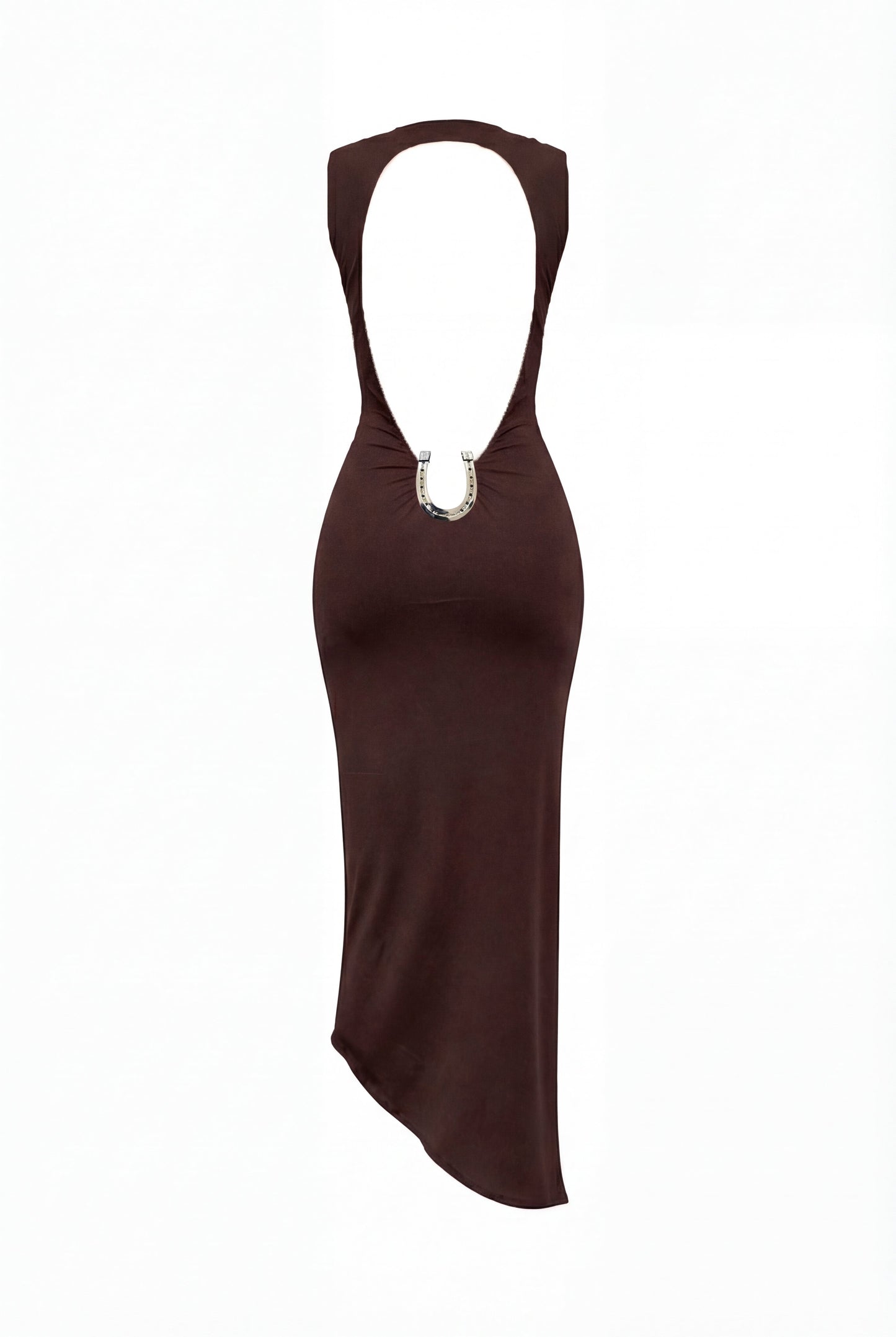 ROMULO DRESS CHOCOLATE
