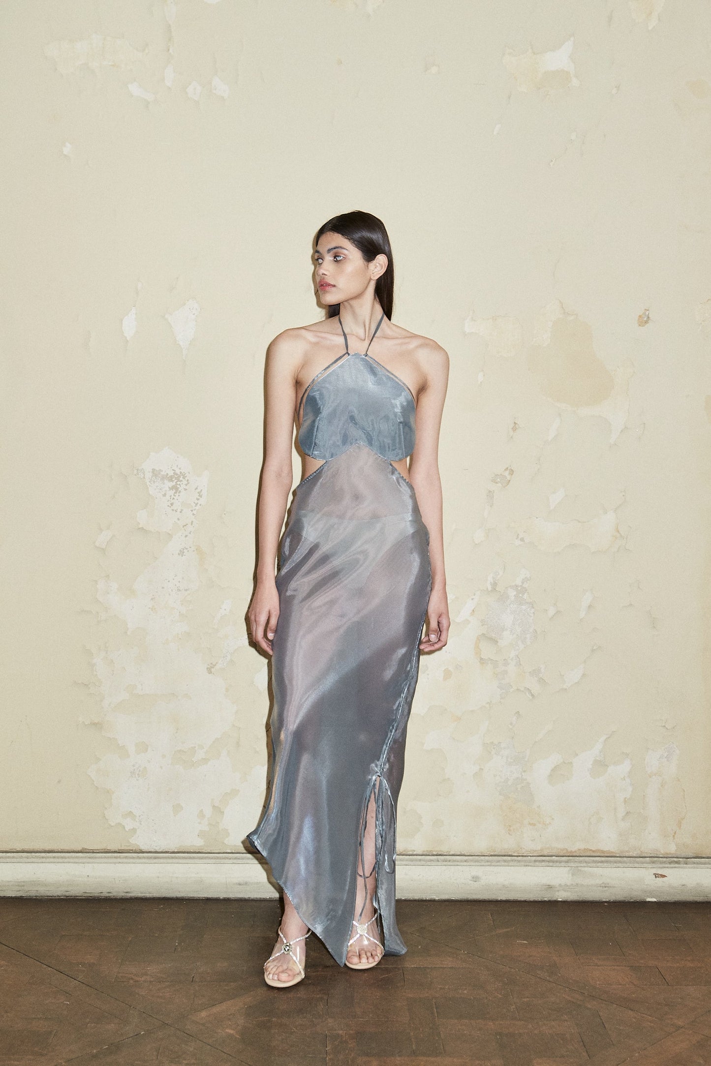 DIAZ LONG DRESS SILVER *PRE ORDER*